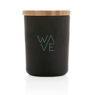 Logotrade promotional product image of: Ukiyo deluxe scented candle with bamboo lid