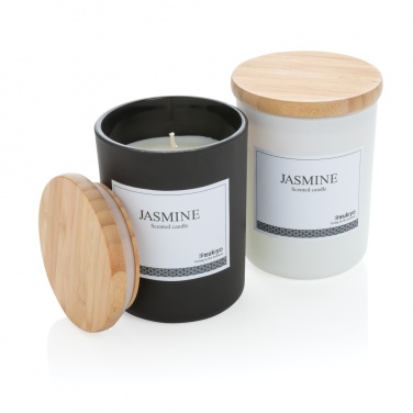 Logo trade promotional products picture of: Ukiyo deluxe scented candle with bamboo lid