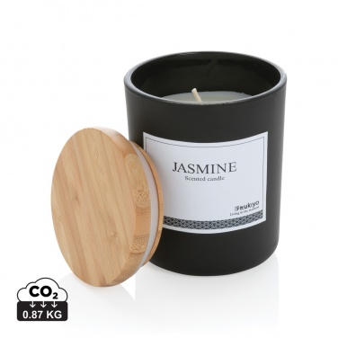 Logo trade corporate gift photo of: Ukiyo deluxe scented candle with bamboo lid