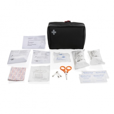 Logo trade promotional giveaway photo of: RCS recycled nubuck PU pouch  first aid set