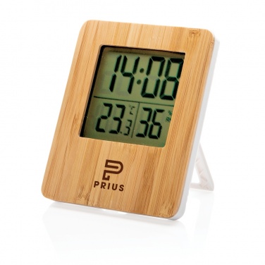 Logo trade promotional item photo of: Bamboo weather station
