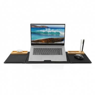 Logotrade promotional products photo of: Impact AWARE RPET Foldable desk organizer with laptop stand