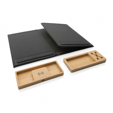 Logotrade promotional products photo of: Impact AWARE RPET Foldable desk organizer with laptop stand