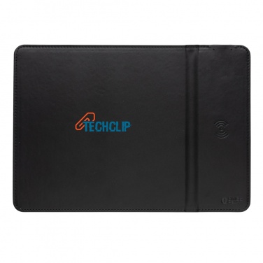 Logo trade promotional products image of: Swiss Peak RCS recycled PU 10W wireless charging mousepad