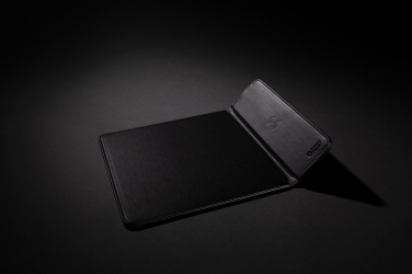 Logo trade promotional gifts picture of: Swiss Peak RCS recycled PU 10W wireless charging mousepad