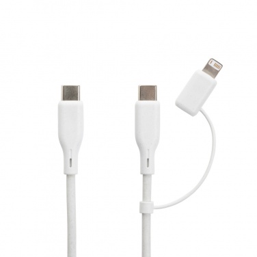 Logo trade promotional merchandise image of: Boost RCS reycled PET 20W type C 2 pcs charging set
