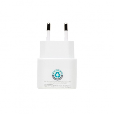Logo trade promotional gift photo of: Boost RCS reycled PET 20W type C 2 pcs charging set