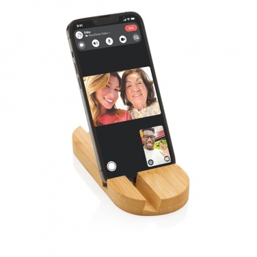 Logo trade promotional item photo of: Bamboo tablet and phone holder