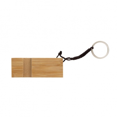 Logotrade advertising products photo of: Standkey bamboo keychain phone stand
