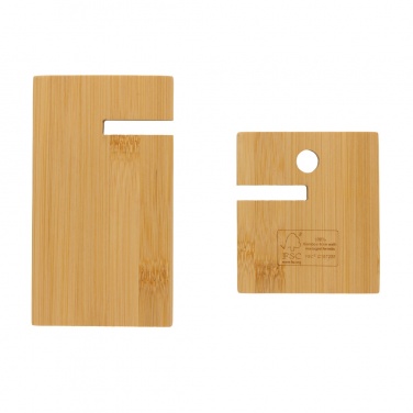 Logotrade advertising product image of: Bamboo phone stand in kraft box