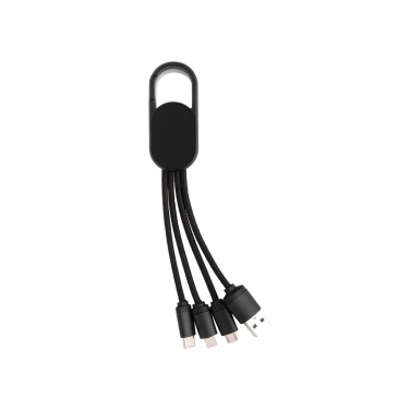 Logotrade promotional merchandise image of: 4-in-1 cable with carabiner clip