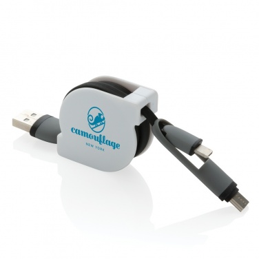 Logotrade promotional merchandise picture of: 3-in-1 retractable cable