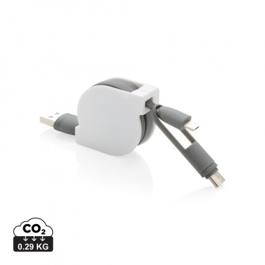 Logotrade promotional giveaway image of: 3-in-1 retractable cable
