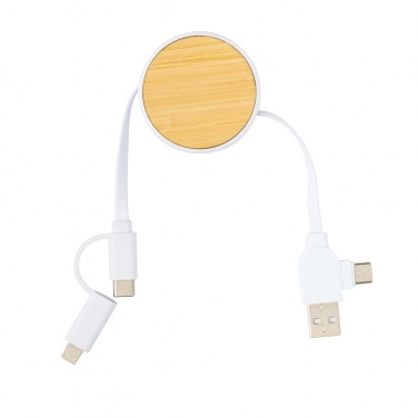 Logotrade corporate gifts photo of: RCS recycled plastic Ontario 6-in-1 retractable cable