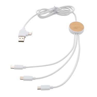 Logotrade advertising product picture of: RCS recycled plastic Ontario 6-in-1 cable