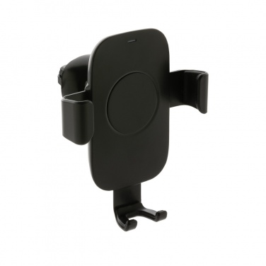 Logo trade promotional items picture of: RCS recycled plastic 10W wireless charging car holder