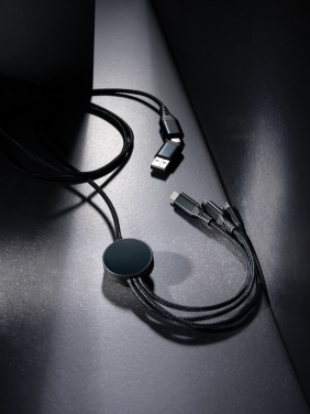 Logo trade advertising products picture of: Terra RCS recycled aluminium 120cm 6-in-1 cable