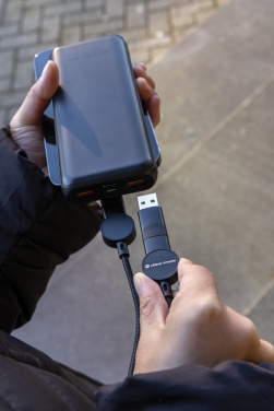 Logotrade promotional product image of: Oakland RCS recycled plastic 6-in-1 fast charging 45W cable