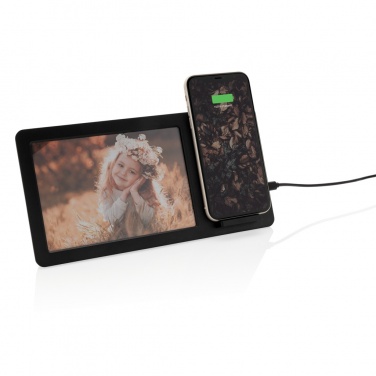 Logotrade promotional product picture of: 5W Wireless charger and photo frame