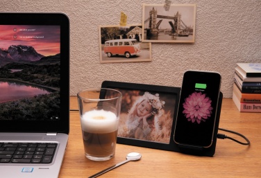 Logotrade promotional item image of: 5W Wireless charger and photo frame