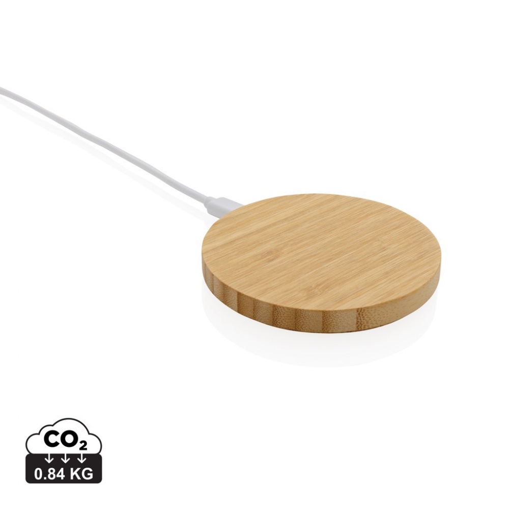 Logotrade corporate gifts photo of: Bamboo 15W wireless charger