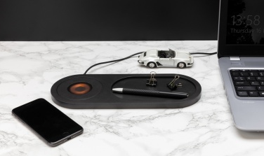 Logotrade promotional item picture of: Encore 10W wireless charging valet tray