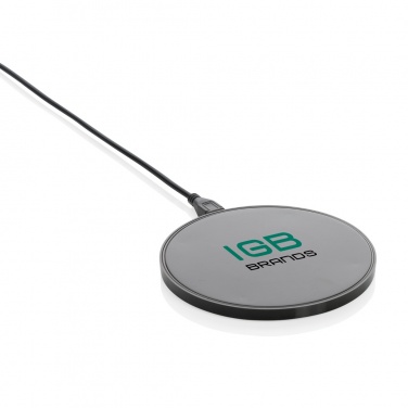 Logo trade promotional items image of: RCS standard recycled plastic 10W wireless charger