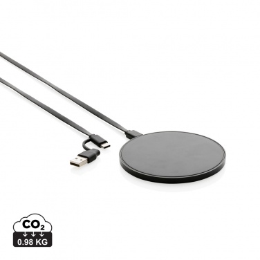 Logotrade promotional product picture of: RCS standard recycled plastic 10W wireless charger