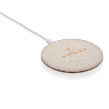 Logotrade corporate gift image of: 5W Wheat straw wireless charger