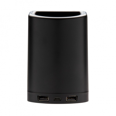 Logotrade advertising product picture of: Light up logo 5W wireless charging pen holder