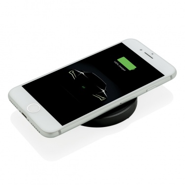 Logo trade promotional gifts image of: 5W wireless charging pad round