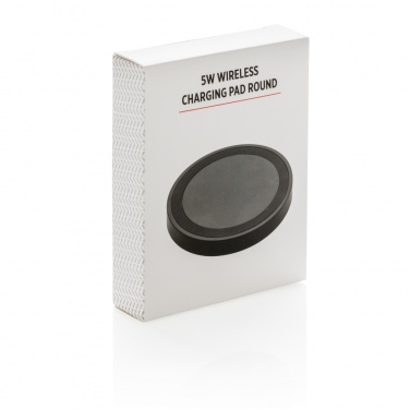 Logo trade promotional products image of: 5W wireless charging pad round