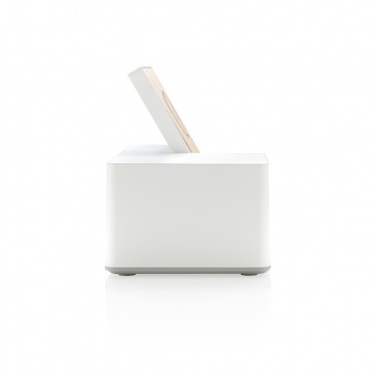 Logo trade promotional merchandise picture of: Ontario 5W wireless charger with speaker