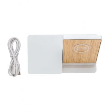Logo trade promotional merchandise image of: Ontario 5W wireless charger with speaker