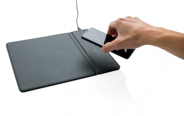 Logo trade promotional merchandise image of: Mousepad with 5W wireless charging