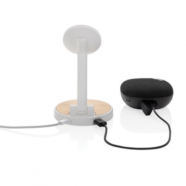 Logotrade promotional items photo of: Ontario RCS rplastic 15W magnetic charging 2 in 1 stand