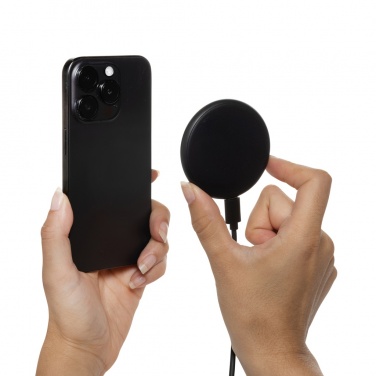 Logo trade promotional giveaways picture of: Magnapad 15W RCS rplastic magnetic 3 in 1 charging pad