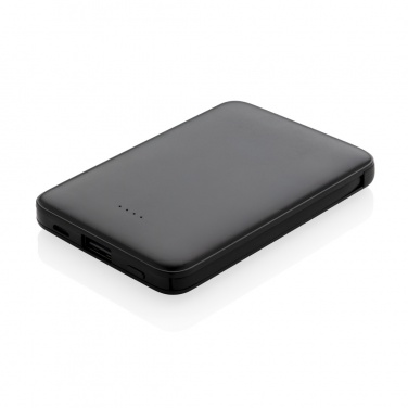 Logo trade promotional items image of: 5.000 mAh Pocket Powerbank with integrated cables