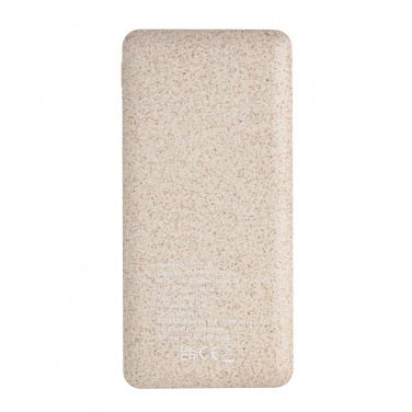 Logotrade advertising product image of: 10.000 mah wheat straw powerbank
