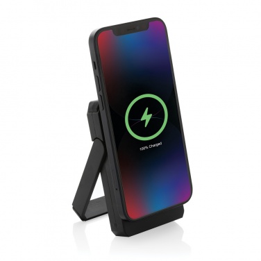 Logotrade promotional item image of: Skywave RCS rplastic solar powerbank 5000 mAh 10W wireless