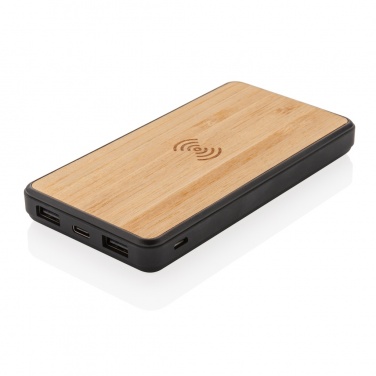 Logotrade promotional giveaway image of: RCS recycled plastic 8000 mAh Wireless Powerbank