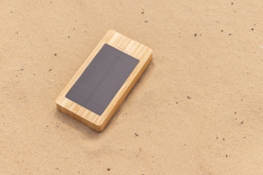 Logotrade promotional merchandise photo of: Sunwick 10.000 mAh Bamboo solar powerbank
