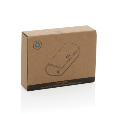 Logotrade promotional giveaways photo of: FlashCharge RCS rplastic 5000 mah fast charge powerbank