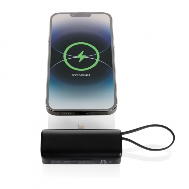 Logotrade corporate gift image of: Powerlink RCS rplastic 3000 mAh powerbank iOS connector
