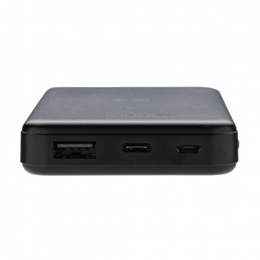 Logo trade corporate gifts image of: RCS recycled plastic 5.000 mAh 5W wireless powerbank