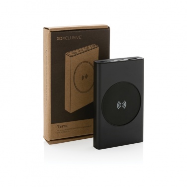 Logotrade corporate gift picture of: Terra RCS recycled aluminium 5000 mAh powerbank 5W wireless