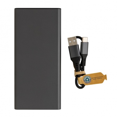Logotrade business gift image of: Terra RCS recycled 18W aluminium powerbank 10.000 mAh