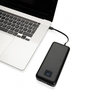 Logo trade promotional item photo of: Gridley RCS rplastic 20000 65W laptop powerbank