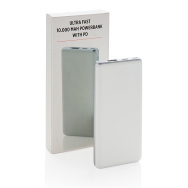 Logotrade promotional merchandise image of: Ultra fast 10.000 mAh powerbank with PD