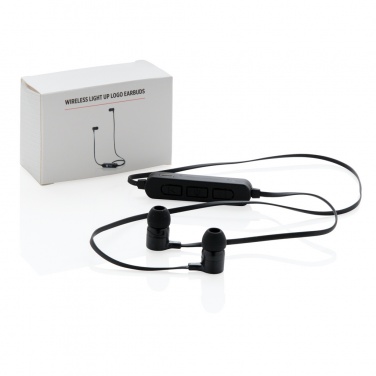 Logotrade promotional giveaway image of: Light up logo wireless earbuds
